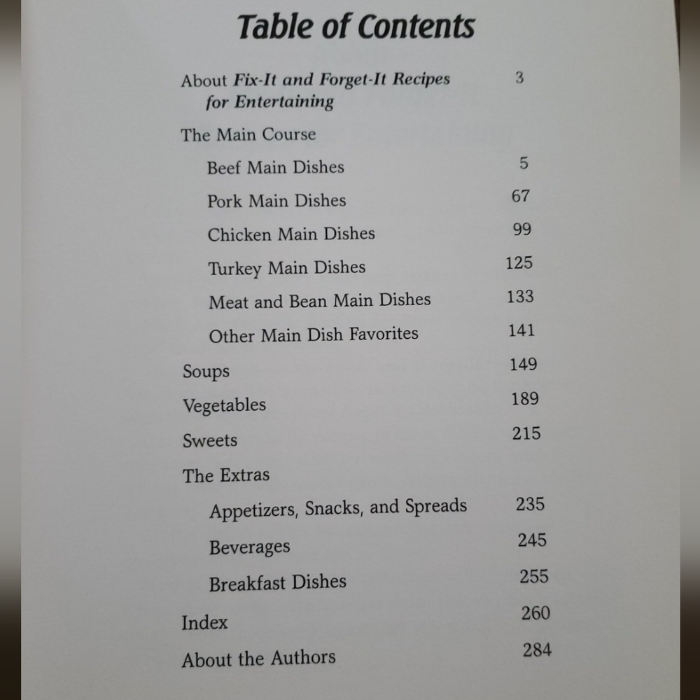 Fix-It and Forget-It Recipes for Entertaining slow cooker cookbook 284 Pages - Picture 3 of 14